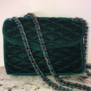 Rebecca Minkoff - Green Velvet Purse - NWT